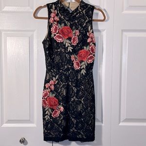As U Wish black/lace cocktail dress